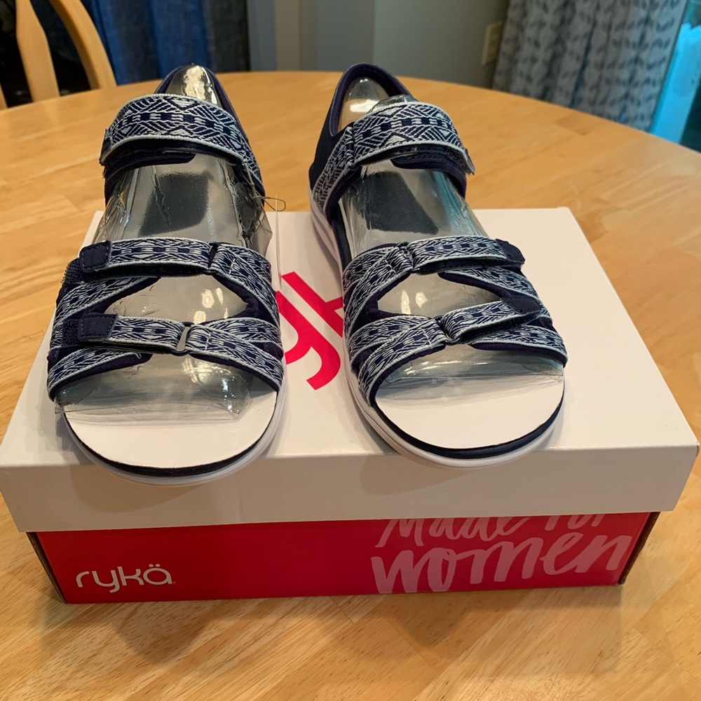New Ryka sandals never worn! Very light-weight!!!